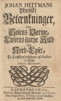 Johan Heitmans physiske Betænkninger over Solens Varme, Luftens skarpe Kuld og Nord-Lyset, Johan Heitmann 1741, i digital utgåve på Nasjonalbiblioteket, https://www.nb.no/items/URN:NBN:no-nb_digibok_2018050226002