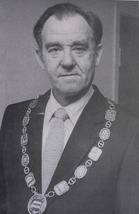 Harstad kommune. Ordfører fra Høyre, Johan Nordvik. Ordfører 1978-1988. Foto: Harstad kommune.