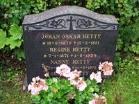 Johan Oskar Hetty er gravlagt på Tangen kirkegård i Drammen. Foto: Stig Rune Pedersen