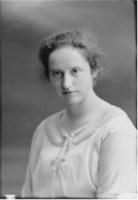 Johanna Matheson, svart-hvitt portrett 1921. Foto: Peder O. Aune
