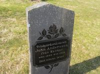 Gravminne for den svenske gartneren John Andersson (1889-1919). Foto: Stig Rune Pedersen