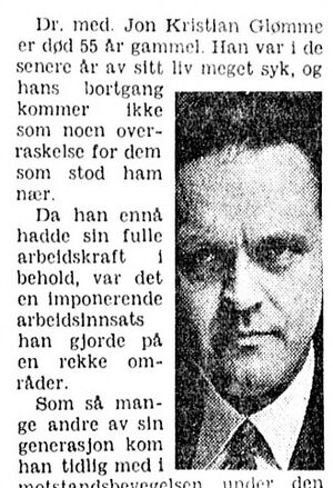 Jon Kristian Glømme Aftenposten 1976.JPG