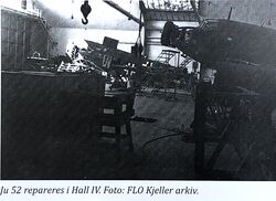 Junkers 52 i Hall IV under krigen.