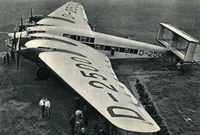 Junkers G-38 var verdens første med to flydekk. Foto: Lufthansa.