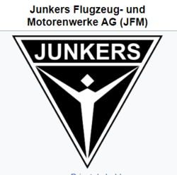 Logo for flyfabrikken Junkers.