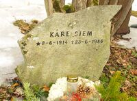 Pianist, komponist og kringkastingsmann Kåre Siem er gravlagt på Vestre Aker kirkegård. Foto: Stig Rune Pedersen