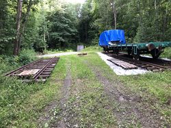 Fra 2020 tjener Kølabånn som riggplass for jernbanemateriell til den nye installasjonen Strømmen Sidebane som skal bygges lenger opp ved Sagelva.