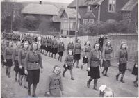 KFUK-speiderne i Brennabakken. Foto: Rolf Korvald