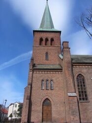 Kampen kirke fra 1882, ved Thorbjørn Egners plass i Oslo