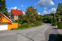 Villabebyggelse i Bjørnemyrveien vest på Myrvoll. Foto: Leif-Harald Ruud