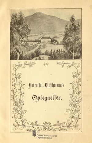 Karen Maschmanns optegnelser tittelblad.JPG