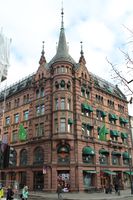 Groschgården i Karl Johans gate, oppført 1897, ark. Steckmest. Foto: Chris Nyborg (2013)