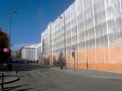 Karl Johans gate i oktober 2012. Bygningene til Universitetet i Oslo er under oppussing. Foto: Stig Rune Pedersen