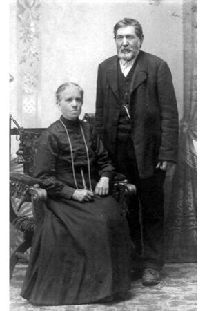 Karl og Anne Nybak, ca. år 1900. Eier: Randi E. Hagen