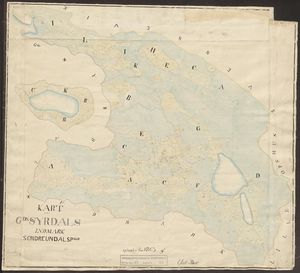 Kart som viser flyplassens beliggenhet i femtiårene. Klikk på kartet for å se stor utgave