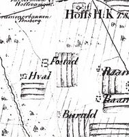 Burul-området på et kart fra 1819.