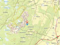 Kart som viser Skjølsplassen, som var en av flere gamle boplasser i området rett vest for Ormåsen.