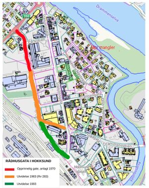 Kart - Rådhusgata i Hokksund.jpg