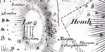 Kart 1819 Østre Toten utsnitt Li Hom.jpg