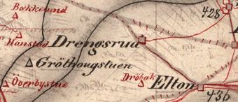 Kart 1879 Gjøvik Toten grenseområdet Drengsrud.jpg