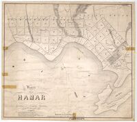 Kart fra 1848. Tegnet av J. Finne.