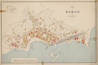 Kart fra 1904. Tegnet av Oscar Krum.
