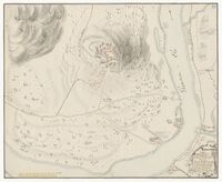 Håndtegnet kart fra 1772.