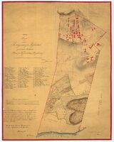 Kart fra 1854. Tegnet av C. Hansen, Sissener, Oscar Wergeland.