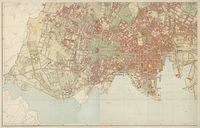 Krums kart over Kristiania fra 1888.