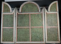 Katekismetavlen fra Nykirke på Modum er fra 1591 og gjenspeiler reformasjonens idealer om menighetens tilegnelse av kristendomskunnskap og deltakelse i gudstjenestelivet.