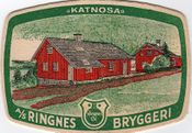 Ølbrikke med bilde av Katnosa i Nordmarka.
