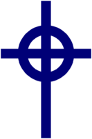 Keltisk kors. Latinsk kors med sirkel over krysset.