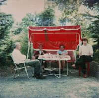 Kilde - 1980. Lysthus - Annar, Modolf, Anna, Elida. Foto: Arne Westlie