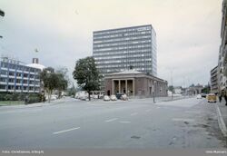 Kinopaleet rett før det skal rives. Foto: Erling N. Christiansen/Oslo Museum (1964).