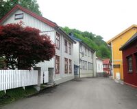 Motiv fra Kirkegaten i Holmestrand. Foto: Stig Rune Pedersen