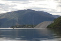 Kjøpsnes sett fra fjordsida. Foto: Isak K. Hassel.