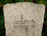 Sivilingeniør, brannsjef i Aker, Kjell Grim Aune er gravlagt på Grorud kirkegård. Foto: Stig Rune Pedersen