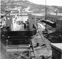 Kjella under bygging på KMV