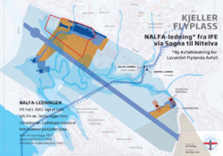 Kjeller ny NALFA ledning 2001. NALFA er en forkortelse for Ny Avfallsledning for Lavaktivt Flytende Avfall.
