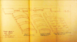 Kjeller flyfabrikk mulig utvidelse, perspektivskisse.