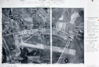 Kjeller fotokart 25.06.1943. Kartet gir en detaljert oversikt over alle tyske installasjoner midtveis i krigsforløpet.