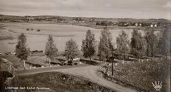 Kjeller sett fra Jenseberget, Strømmen ant. 1930.