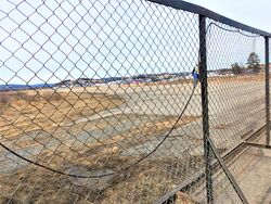 Kjeller rullebaneport mot Fetveien 2022. Foto Steinar Bunæs 2022.