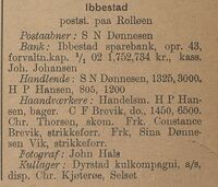 Fra Tromsø stifts adressekalender 1904-05 med opptegnelsen av Dyrstad kulkompagni.