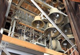 Klokkespillet i Oslo domkirke, levert av Olsen Nauen i 2003. Foto: Den norske kirke