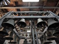 Klokkespillet i Sandefjord kirke etter oppgraderingen til 4 oktaver i 2016