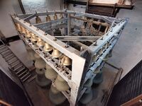 Klokkespillet i Sandefjord kirke etter oppgraderingen til 4 oktaver i 2016