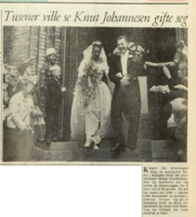 9. Knut Johannesen. Tusener ville se Knut Johannesen gifte seg. Morgenposten, 20.06.1960.PNG