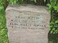 Milorg-leder Knut Møyens gravminne. Foto: Stig Rune Pedersen