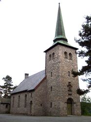 Kolbotn kirke fra 1932. Kilde Riksantikvaren.